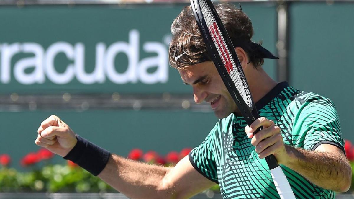Federer beats Wawrinka, claims fifth Indian Wells title